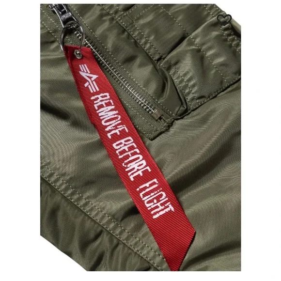 NEW Alpha Industries Reversible MA-1‎ Bomber Jacket Olive Orange Womens, L